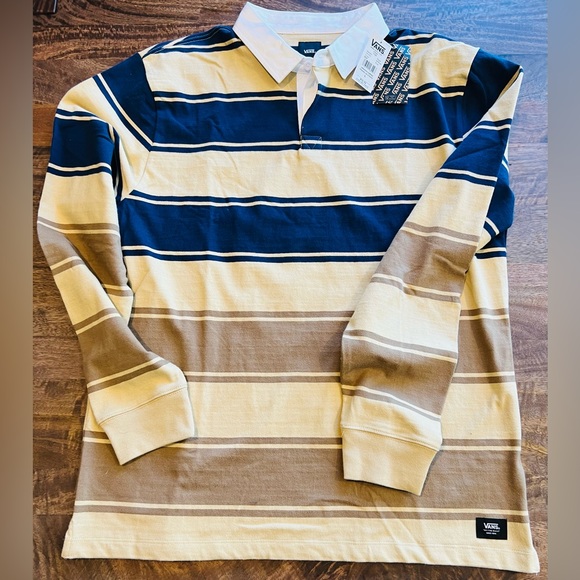 Vans Men’s FRANKLIN STRIPE LONG SLEEVE KNIT SHIRT - Picture 3 of 5